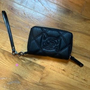 Black BEBE Wallet wristlet